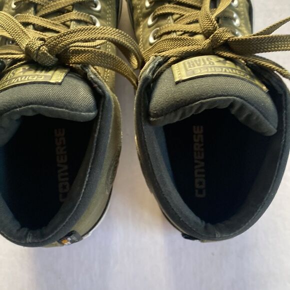 CONVERSE All Star Olive Green CORDURA Fabric Upper MidTops Size 7 Men’/9 Women - Picture 3 of 7